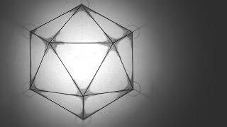 How To Draw Icosahedron  The 5 Platonic Solids Tutorials [upl. by Suryc]