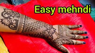 फुल हैंड करवा चौथ डिजाइन  mehndi design easy arabic mehndi mehndi ka design mehndi design [upl. by Giwdul]