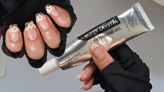 How to Use Super Crystal Extension Gel  Born Pretty  Nail Extension Gel at Home 2024 [upl. by Vtehsta]