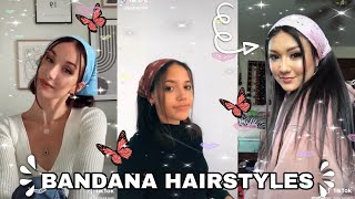 Bandanna Hairstyles  Tiktok Compilation [upl. by Lach]