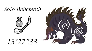 MHW Behemoth Solo Insect Glaive  1327quot33 [upl. by Baxie961]