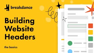 The Basics Of Building Website Headers with Header Builder in Breakdance [upl. by Ennair]