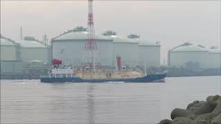 RYUEI MARU NO2 第二龍栄丸 出港 LPGタンカーLiquefied Petroleum Gas Tanker [upl. by Naraj517]