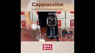 Cappuccino preparato con Lavazza Firma Inovy Custom Milk LF 1050  Di To Break [upl. by Nallid321]