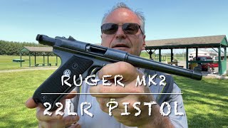 Ruger MK2 semi auto target pistol with valquartsen trigger Mark 2 at the range [upl. by Juni934]