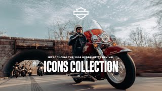 Introducing the 2024 HarleyDavidson HydraGlide Revival  Icons Motorcycle Collection [upl. by Akel]