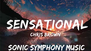 Chris Brown  Sensational Lyrics ft Davido amp Lojay  30mins with Chilling music [upl. by Okoyik]