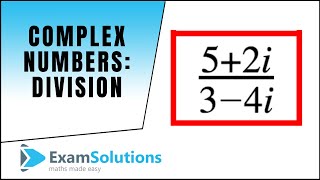 Complex Numbers  Division  ExamSolutions [upl. by Riebling648]