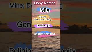 Mia Name Meaning and Origin [upl. by Damalas443]