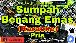 SUMPAH BENANG EMAS  Elvy Sukaesih KARAOKE Dangdut  Nada Pria  CIS minor [upl. by Lampert]