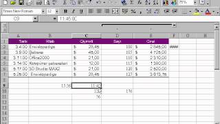 Microsoft Excel 2003 Azərbaycanca  Dərs 23 Xanalar və verilənlərin daxil edilməsi [upl. by Brunhilde]