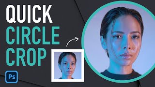 How to Crop an Image into a Circle in Photoshop  Quick amp Easy Tutorial [upl. by Enilatan]