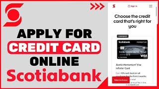 Scotiabank Apply for Credit Card Online [upl. by Arrimat]