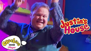 Justins House Songs  Friends  CBeebies Karaoke [upl. by Naicad]