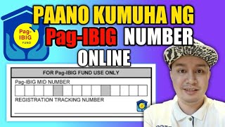 Paano Kumuha ng Pag ibig Number Online  Pag ibig Online Registration How to Create Pag ibig Number [upl. by Anisah]