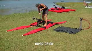 How to assemble a BikeBoat fast and easy waterbike [upl. by Hedvige614]