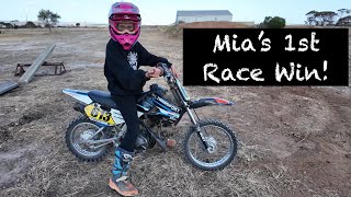 Mia’s First Race WIN [upl. by Waldon]