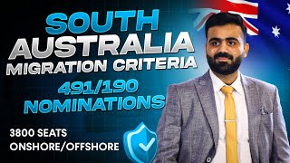 Latest South Australia Eligibility Criteria for 491 amp 190 Nomination  Latest Immigration News 2025 [upl. by Harry]