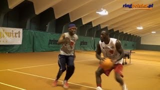 Deontay Wilder amp Tony Harrison play basketball at Wladimir Klitschko camp [upl. by Ogilvy]