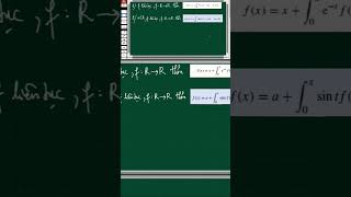 Integral Equation integralequation integrals [upl. by Anoblav955]