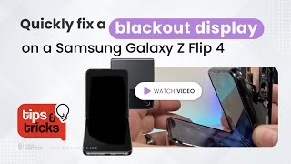 Fix Samsung Galaxy Z Flip 4 5G Blackout Display  Tips and Tricks 37 [upl. by Manoop840]