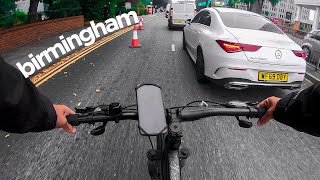 FAZENDO DELIVERY NA INGLATERRA  BIRMINGHAM  BIKE VLOG [upl. by Charita]