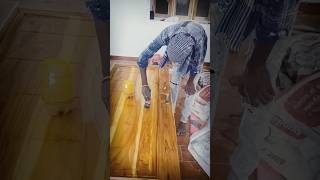 Apply sealer  door  polish  wood polish  painter panting woodworking woodworkingart sealer [upl. by Rube]