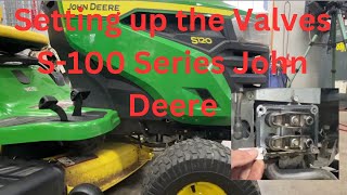 John Deere S120 Valve Adjustment On A 22hp Briggs And Stratton 100 Series S130 S140 S160 S170 [upl. by Yahsat]