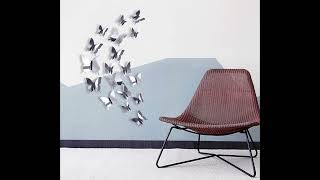 3d butterfly stickers Wall Decor [upl. by Nyrmac]