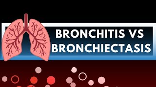 Bronchitis vs Bronchiectasis Medical surgical Nursing General difference [upl. by Ellenaej]