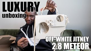 2022 LUXURY BAG UNBOXING  OFFWHITE METEOR JITNEY 28  FIRST VESTIAIRE COLLECTIVE PURCHASE [upl. by Naimad984]