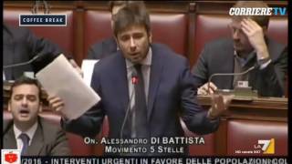 Il discorso di Alessandro Di Battista e lo scontro con Laura Boldrini [upl. by Luciana503]