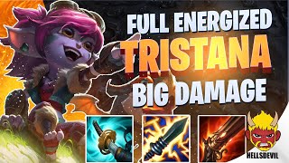 WILD RIFT  Full Energized Tristana  BIG DAMAGE  Challenger Tristana Gameplay  Guide amp Build [upl. by Nohsauq]