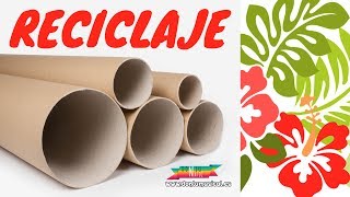 MANUALIDADES RECICLAJE con tubos o rollos de papel higiénico [upl. by Siegel807]