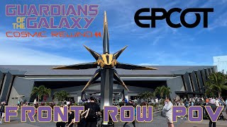 4K Guardians Of The Galaxy Cosmic Rewind Front Row POVEPCOT [upl. by Morena376]