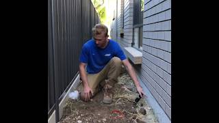 How To Install An Under Fence Plinth Or Sleeper  Gorilla Wall Sydney [upl. by Naujtna953]