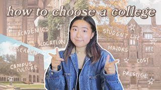 how to choose the best college for you research match your personality type avoid regrets more [upl. by Navoj936]