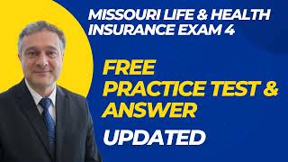 Missouri Life and Health Insurance Exam Free Practice Questions [upl. by Behl]