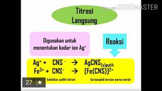 Titrasi Pengendapan Argentometri Argentometric Titration [upl. by Nadabb211]