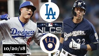 Los Angeles Dodgers vs Milwaukee Brewers Highlights  NLCS Game 7  October 20 2018 [upl. by Specht]