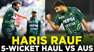 5️⃣  Wicket Haul For Haris Rauf  Lets Recap Haris Raufs Blistering Bowling vs Australia  MM2A [upl. by Esenaj487]