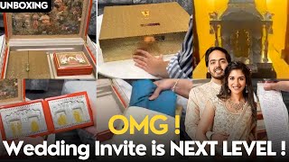 Anant Ambani Wedding Invitation Card Unboxing Viral Video  You WONT BELIEVE Whats Inside [upl. by York]