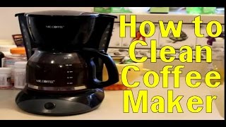 Clean Coffee Maker Vinegar  How to Clean Coffee Maker [upl. by Kramer]