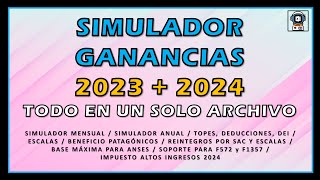 🔥 TREMENDA PLANILLLA PARA GANANCIAS 2023 Y 2024 🔥 [upl. by Sitoiyanap]