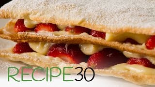 Simple Mille Feuille  By RECIPE30com [upl. by Erdda]