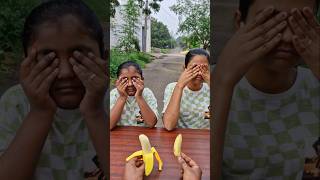 Choose Banana CHALLANGE 🍌😋TomampJerry 🤣DiyaIshwarya shorts viralvideo [upl. by Debor]