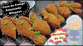 Coxa de Frango EmpanadaMilanesa de LanchoneteReceita de Vó [upl. by Lossa]