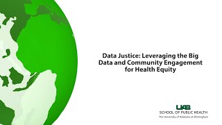 Epidemiology Seminar  Leveraging the Big Data and Community Engagement for Health Equity [upl. by Ayt]