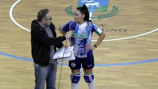 Supercoppa Italiana Femminile  Andata  Intervista Pamela Lapolla capitana Roller Matera [upl. by Nosreg]