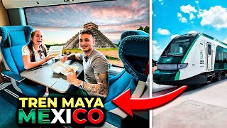 🇪🇸 VIAJAMOS en el NUEVO TREN MAYA de MÉXICO por PRIMERA VEZ 🇲🇽😱 no esperábamos esto [upl. by Huskamp]